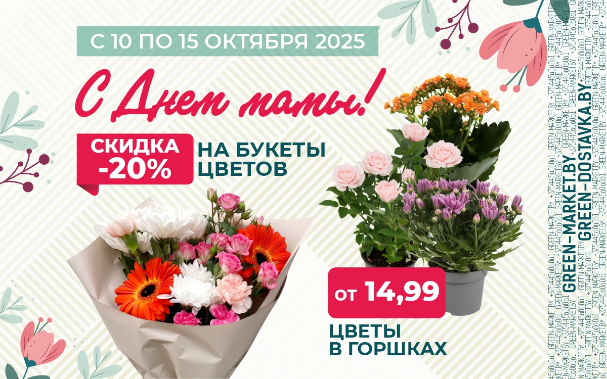 Поздравляем с Днем матери! Дарим красоту и скидки в Green